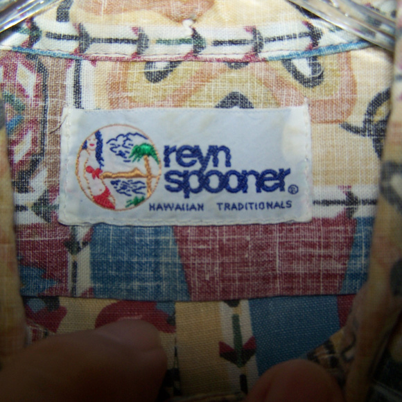 VINTAGE REYN SPOONER HAWAIIAN CAMP SHIRT SB3192 - Picture 5 of 8
